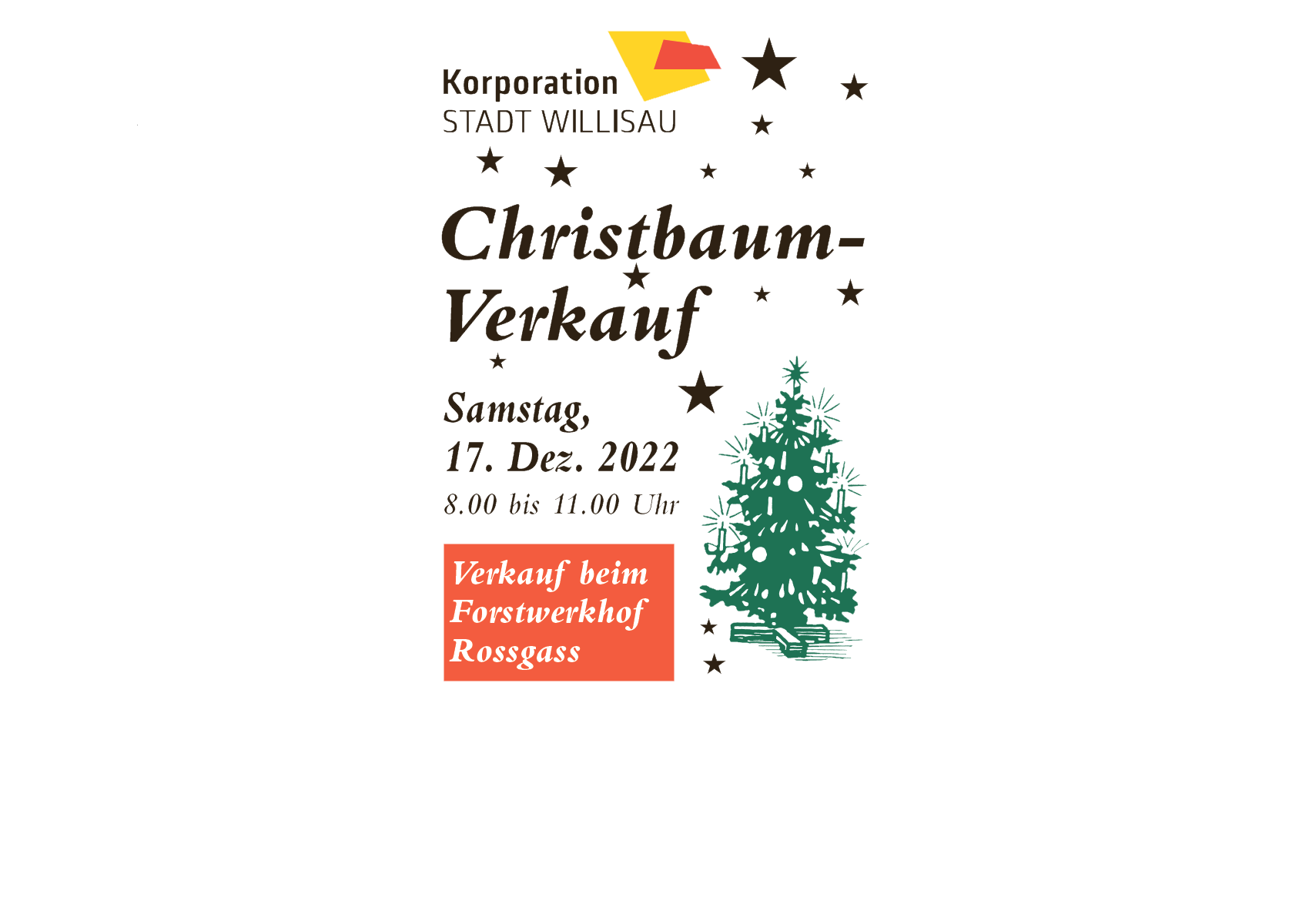 Christbaumverkauf – 17.12.2022
