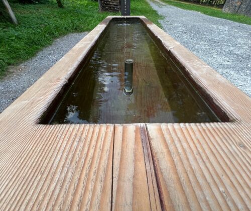 Neuer Brunnen beim Pavillon im Willbrigwald